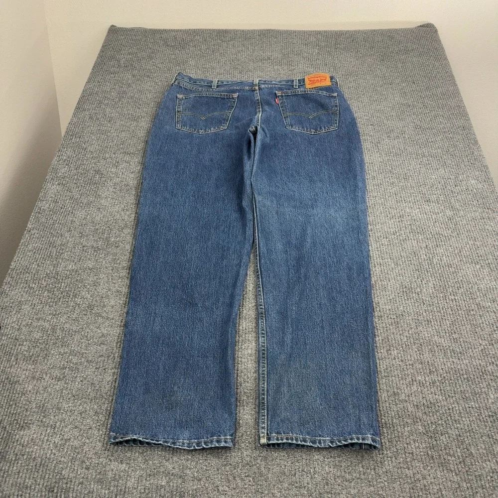Levis 550 Jeans Mens 43x34 Blue Cotton Relaxed Fit Denim Streetwear‎ Casual